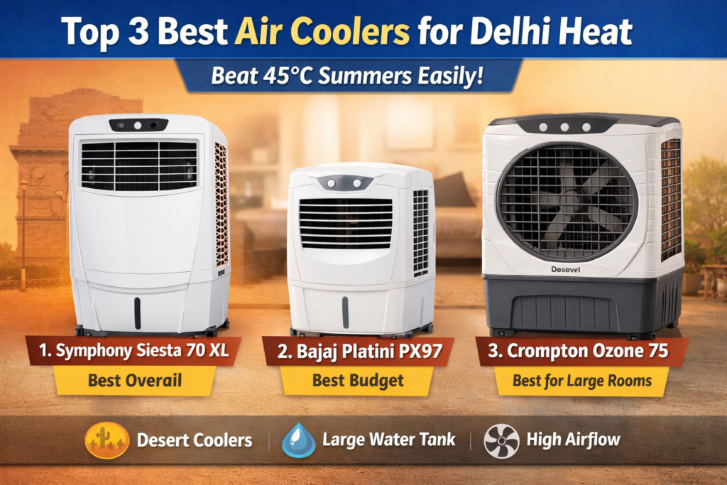 Top 3 Air coolers for Delhi
